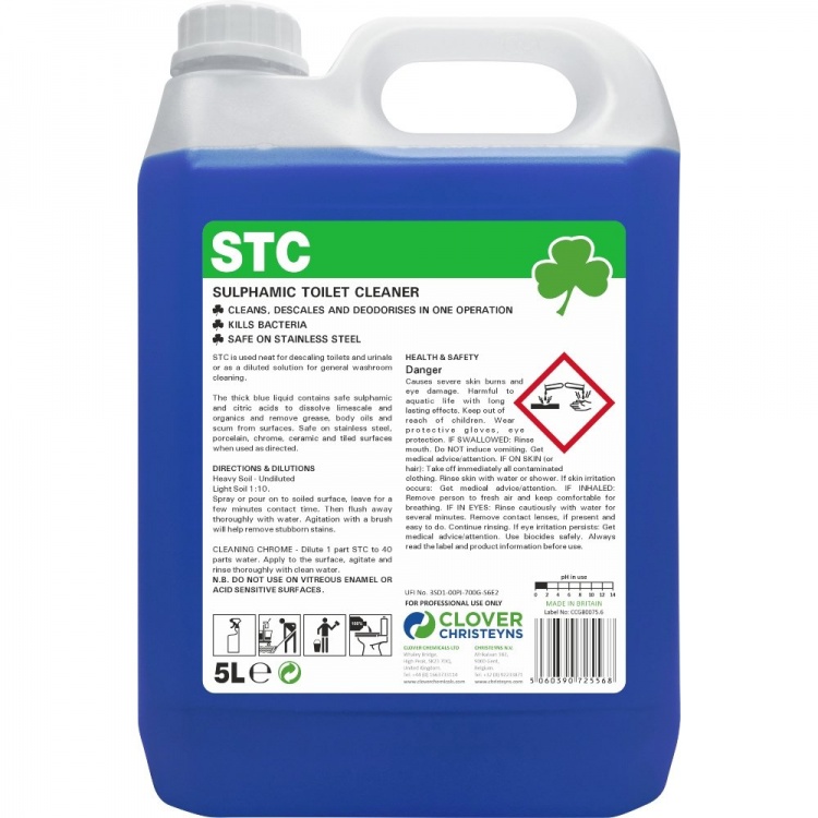 Clover Chemicals STC Acidic Toilet & Washroom Cleaner (510)